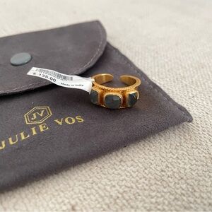 Julie Vos Savoy Ring Iridescent Charcoal Size 6/7